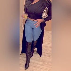 Sexy One Shoulder Puffy Sleeved Top, with train for a variety of occasions